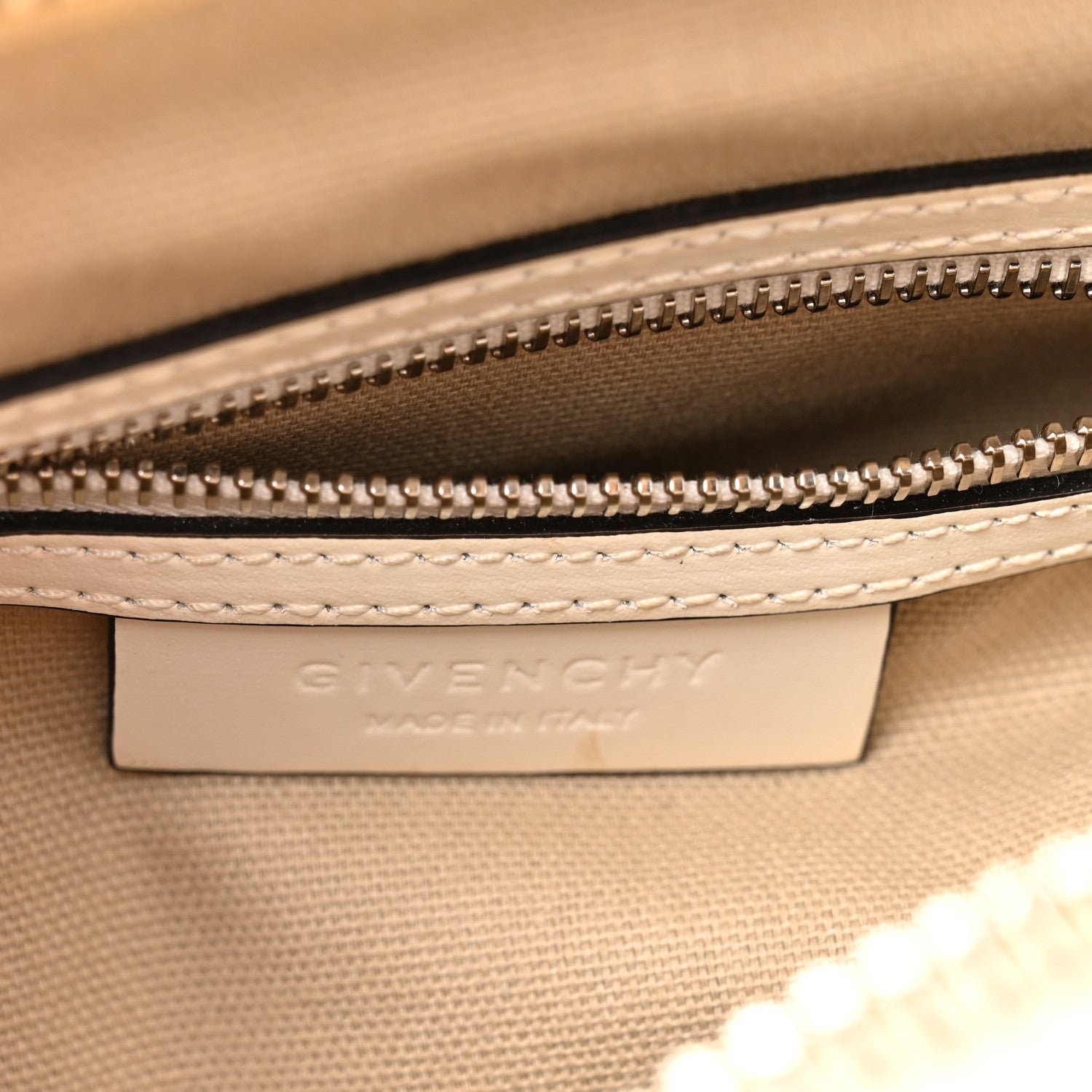 Givenchy Shiny Lord Calfskin Mini Antigona Ivory 6 of 12