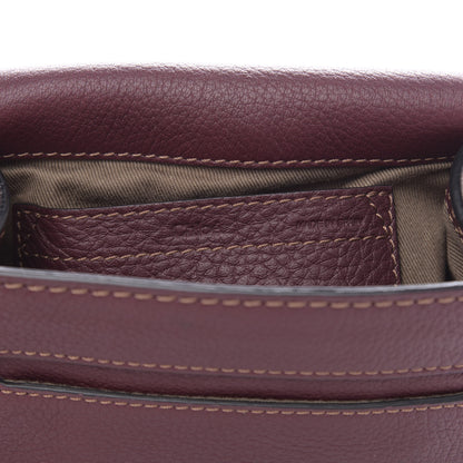 Chloe Calfskin Mini Marcie Round Crossbody Bag Dark Velvet 6 of 9