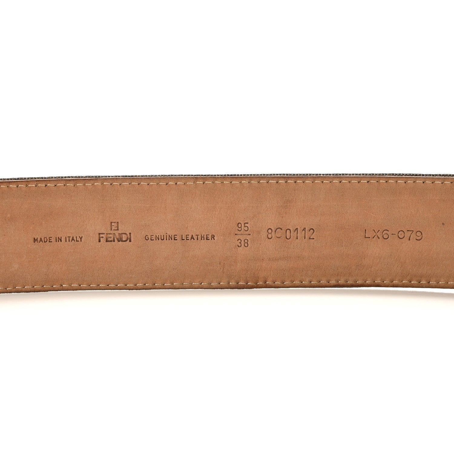 Fendi Zucca Belt 95 38 Tobacco 3 of 5