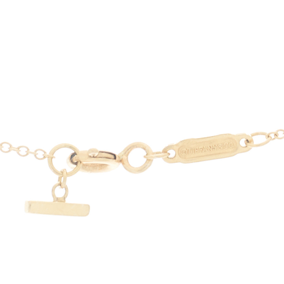 18K Yellow Gold Small T Smile Pendant Necklace