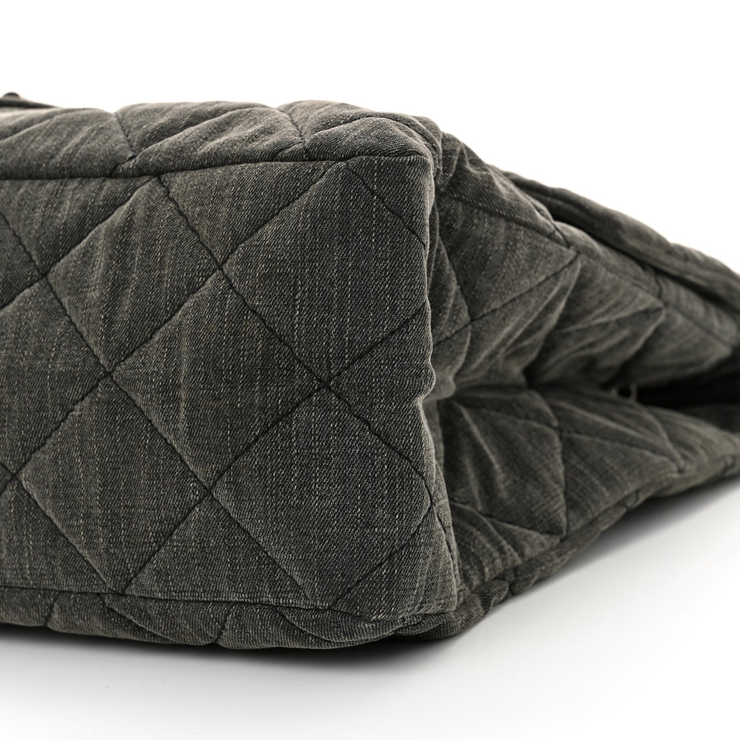 Denim Quilted XXL Reissue Flap Grey