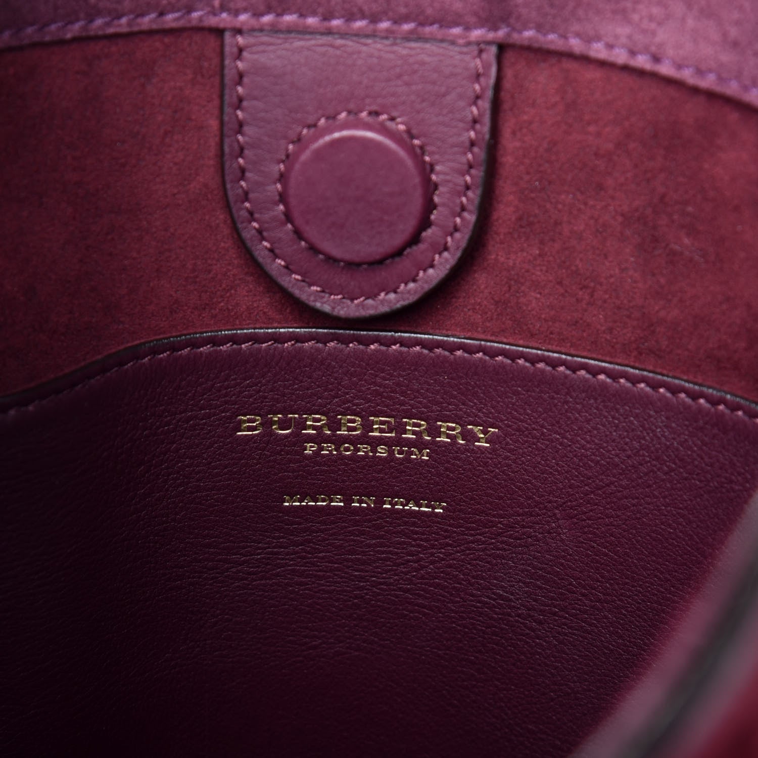 Burberry Prorsum Suede Fringe Bucket Bag Elderberry 6 of 10