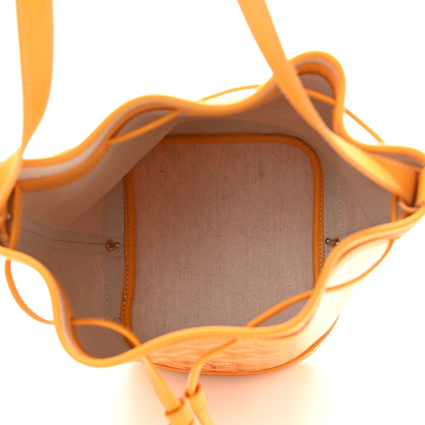 Goyardine Petit Flot Bucket Bag PM Yellow