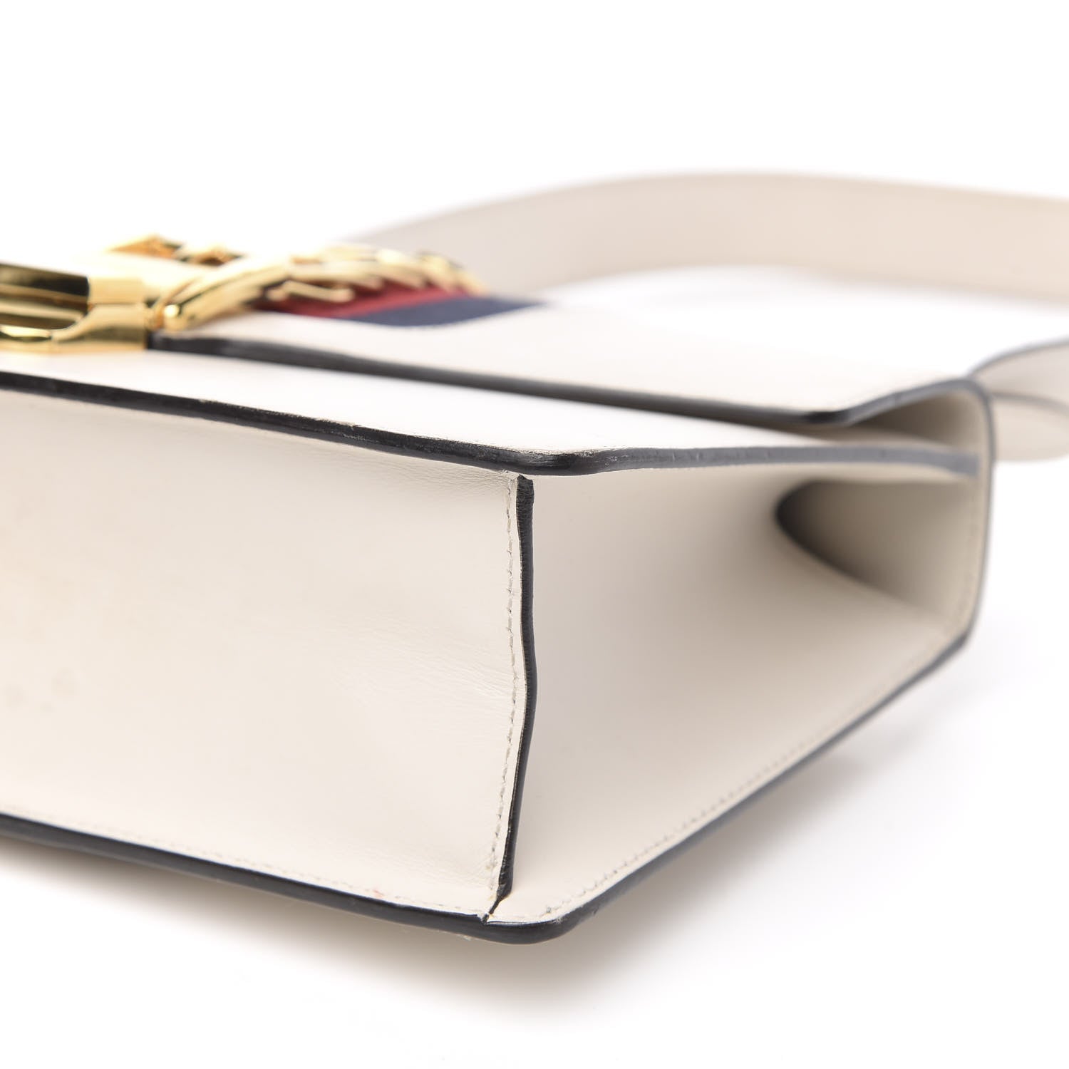 Gucci Calfskin Small Sylvie Shoulder Bag Off White 11 of 15