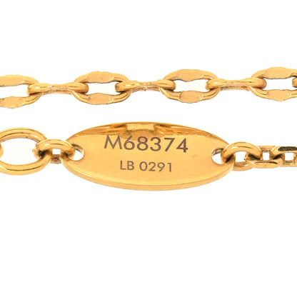 Louis Vuitton Metal Blooming Strass Necklace Gold 6 of 7