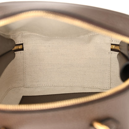 Gucci GG Supreme Monogram Textured Dollar Calfskin Mini Ophidia Top Handle Square Shoulder Bag Beige Ebony New Acero 5 of 10