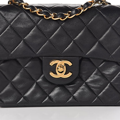 Chanel Lambskin Quilted Mini Square Flap Black 12 of 12