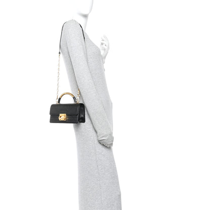 Christian Dior Calfskin Cannage Mini Ange Bag Black 2 of 9