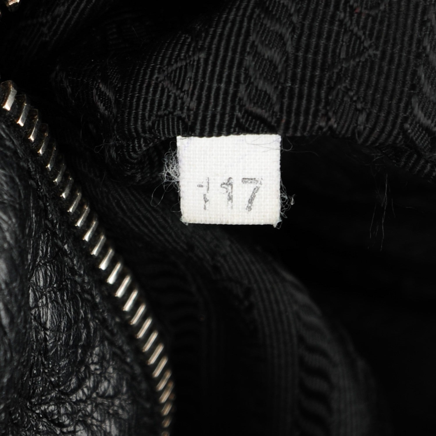 Prada Deerskin Shoulder Bag Black 8 of 9
