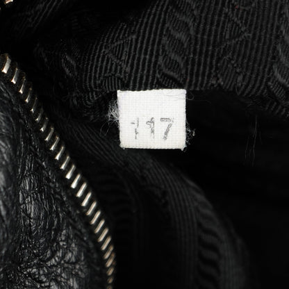Prada Deerskin Shoulder Bag Black 8 of 9