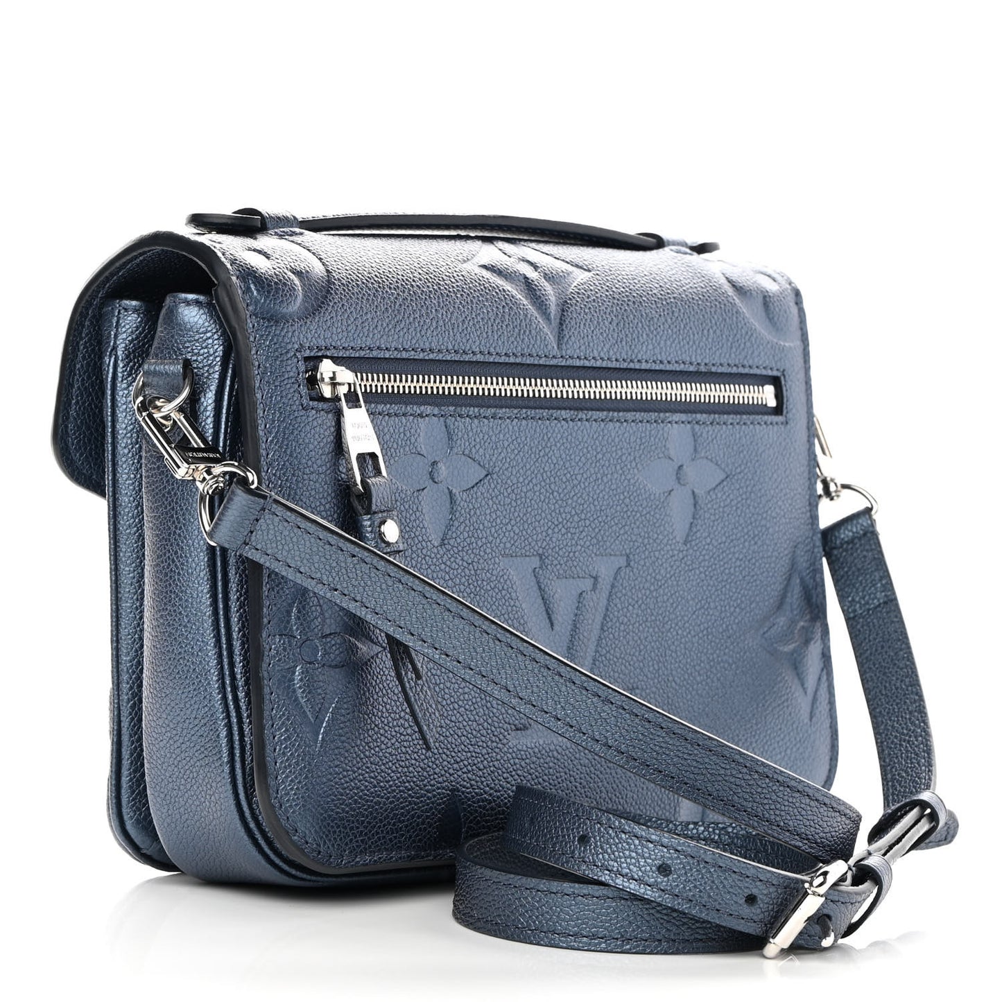 Metallic Empreinte Monogram Giant Pochette Metis Navy Nacre