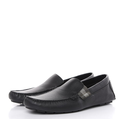 Gucci Calfskin Web Mens Driver Loafers 12 Black 3 of 9