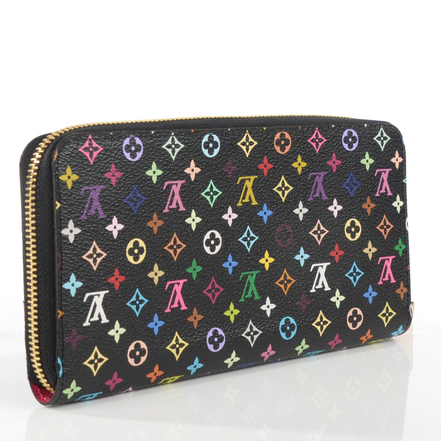Louis Vuitton Monogram Multicolor Zippy Wallet Black Grenade 3 of 7
