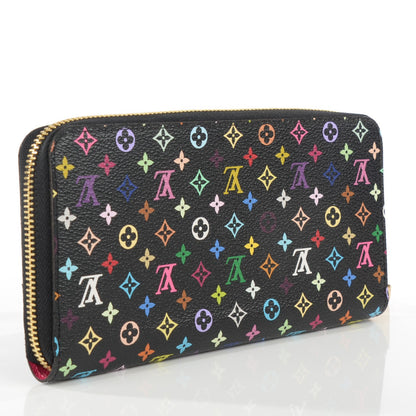 Louis Vuitton Monogram Multicolor Zippy Wallet Black Grenade 3 of 7