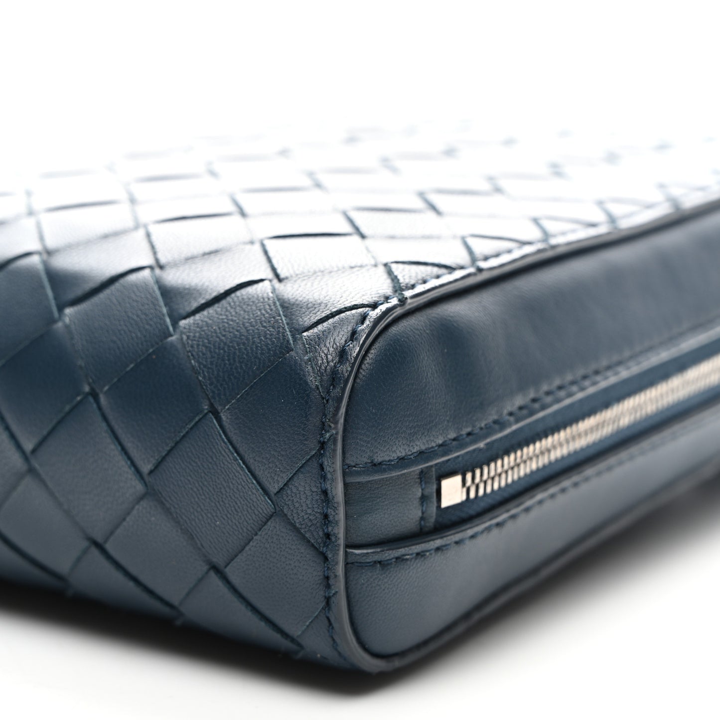Nappa Intrecciato Crossbody Bag Navy