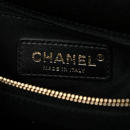 Chanel Caviar Lizard Quilted Small Coco Handle Flap Black 6 of 10