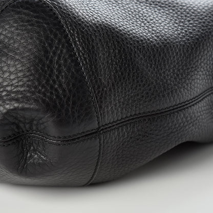 Gucci Pebbled Calfskin Medium Soho Chain Hobo Black 8 of 10