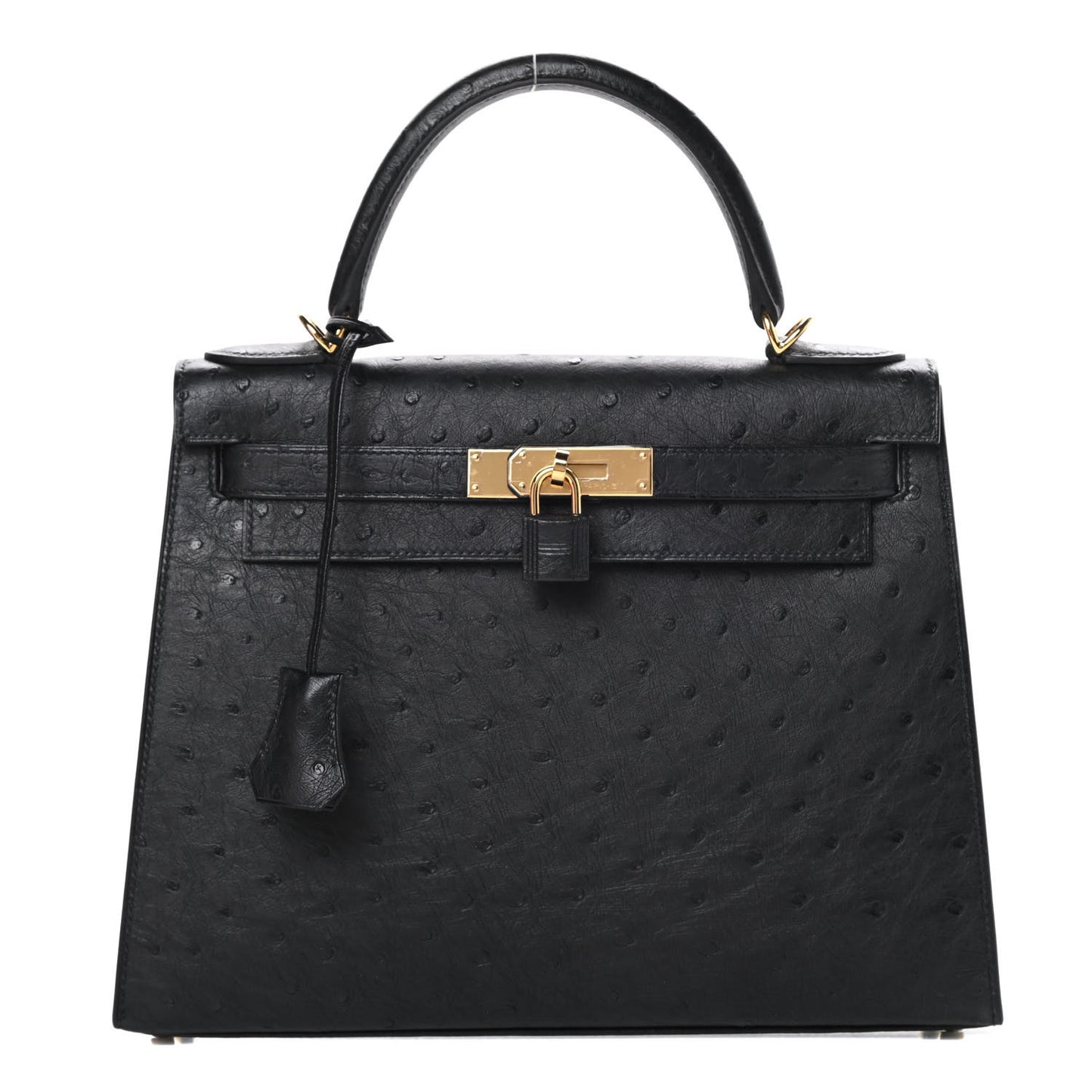 Ostrich Kelly Sellier 28 Black
