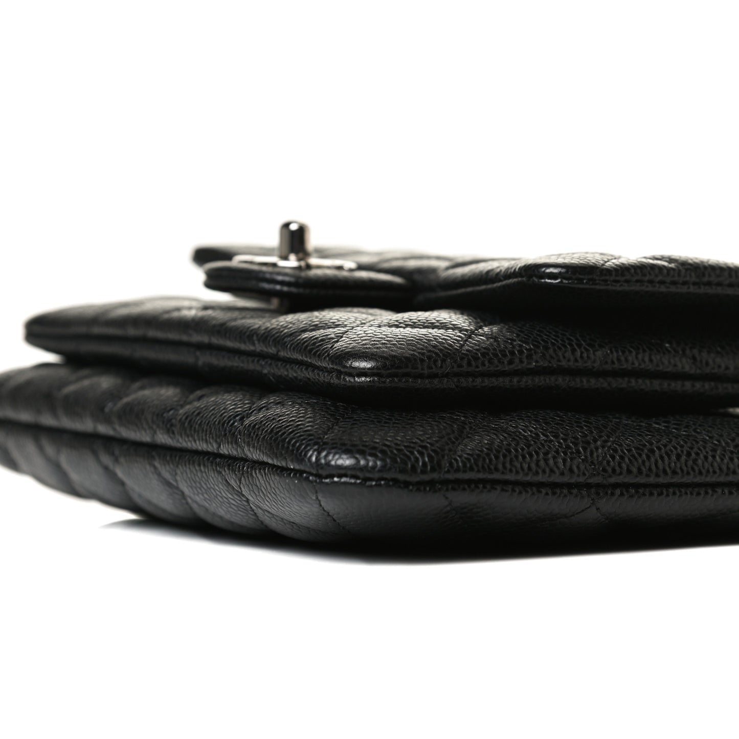 Caviar Quilted Daily Zip Crossbody Bag Black
