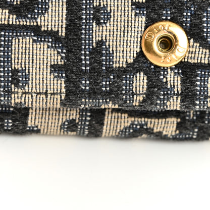 Christian Dior Oblique Compact Wallet Blue 10 of 12