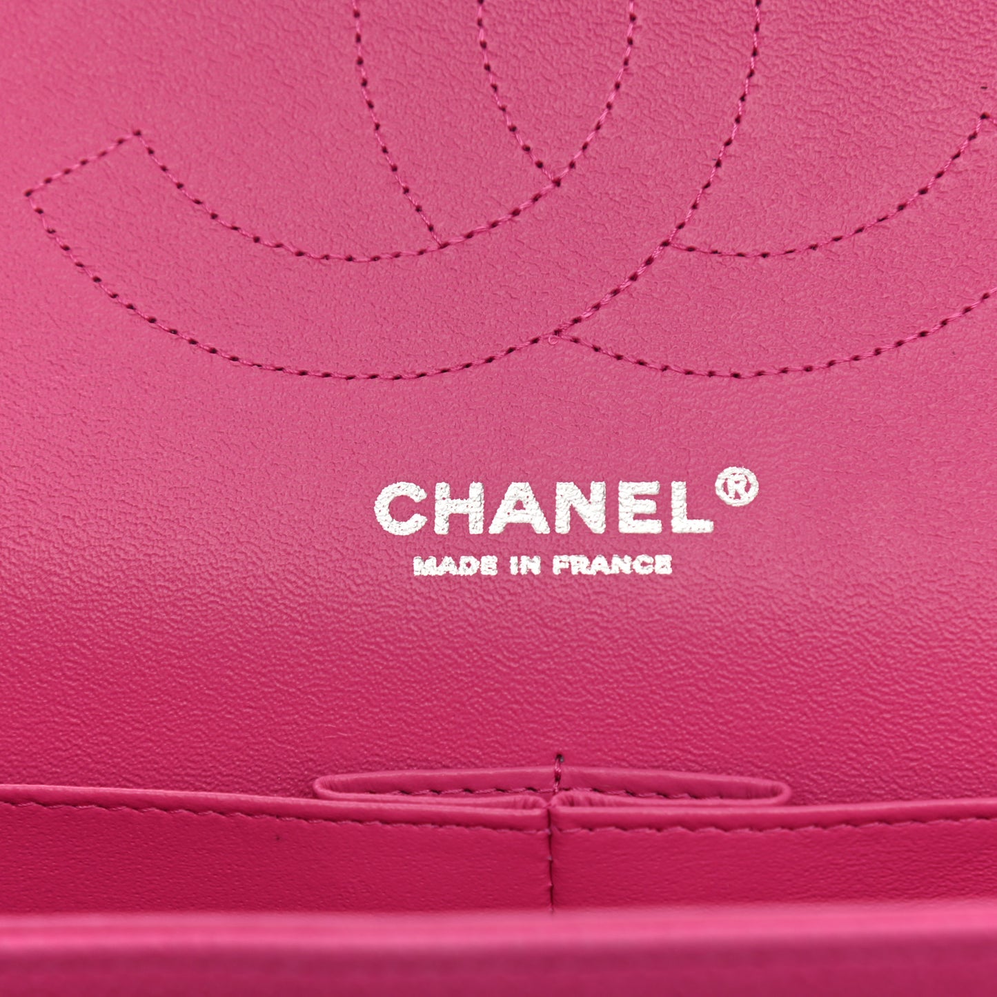 Iridescent Caviar Quilted Jumbo Double Flap Pink