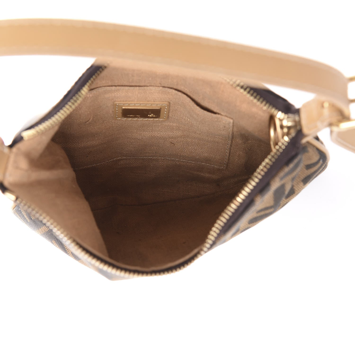Fendi Zucca Small Oyster Tobacco Beige 5 of 9