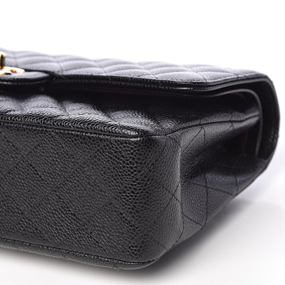 Chanel Caviar Quilted Medium Double Flap Black 9 of 11