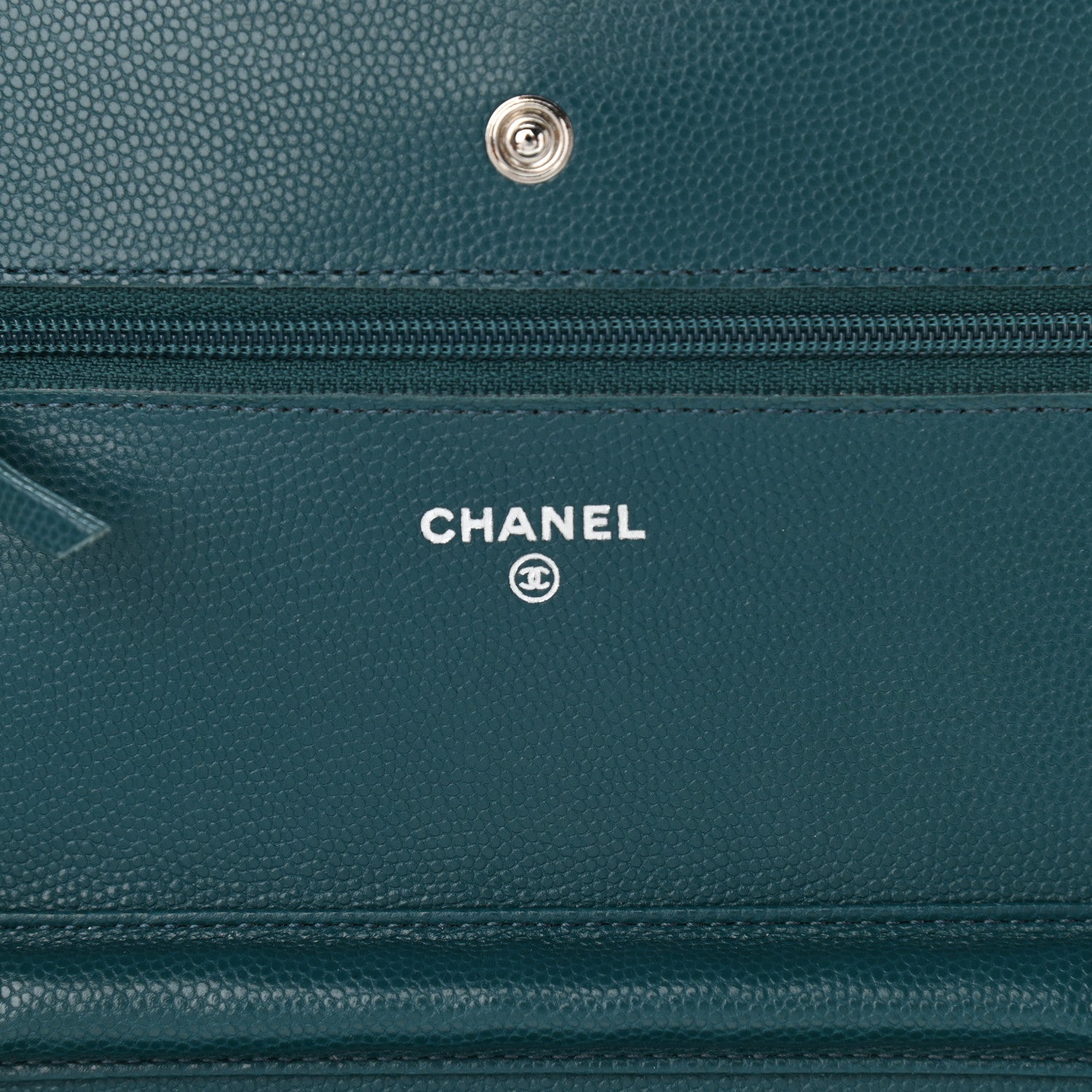 Chanel Caviar Quilted Wallet On Chain WOC Turquoise 6 of 11