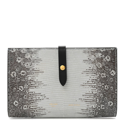Celine Lizard Calfskin Large Multifunction Strap Wallet Natural 1 of 10
