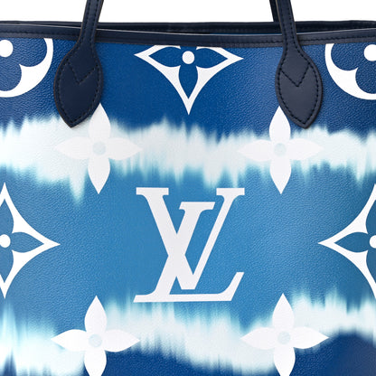 Louis Vuitton Monogram Escale Neverfull MM Blue 10 of 12