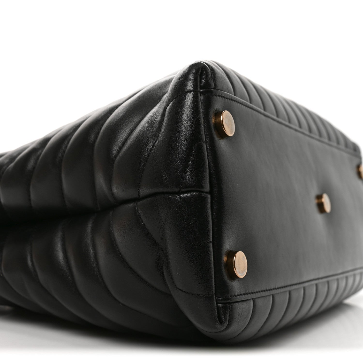 Saint Laurent Calfskin Y Quilted Monogram Large Loulou Shopper Black 9 of 10