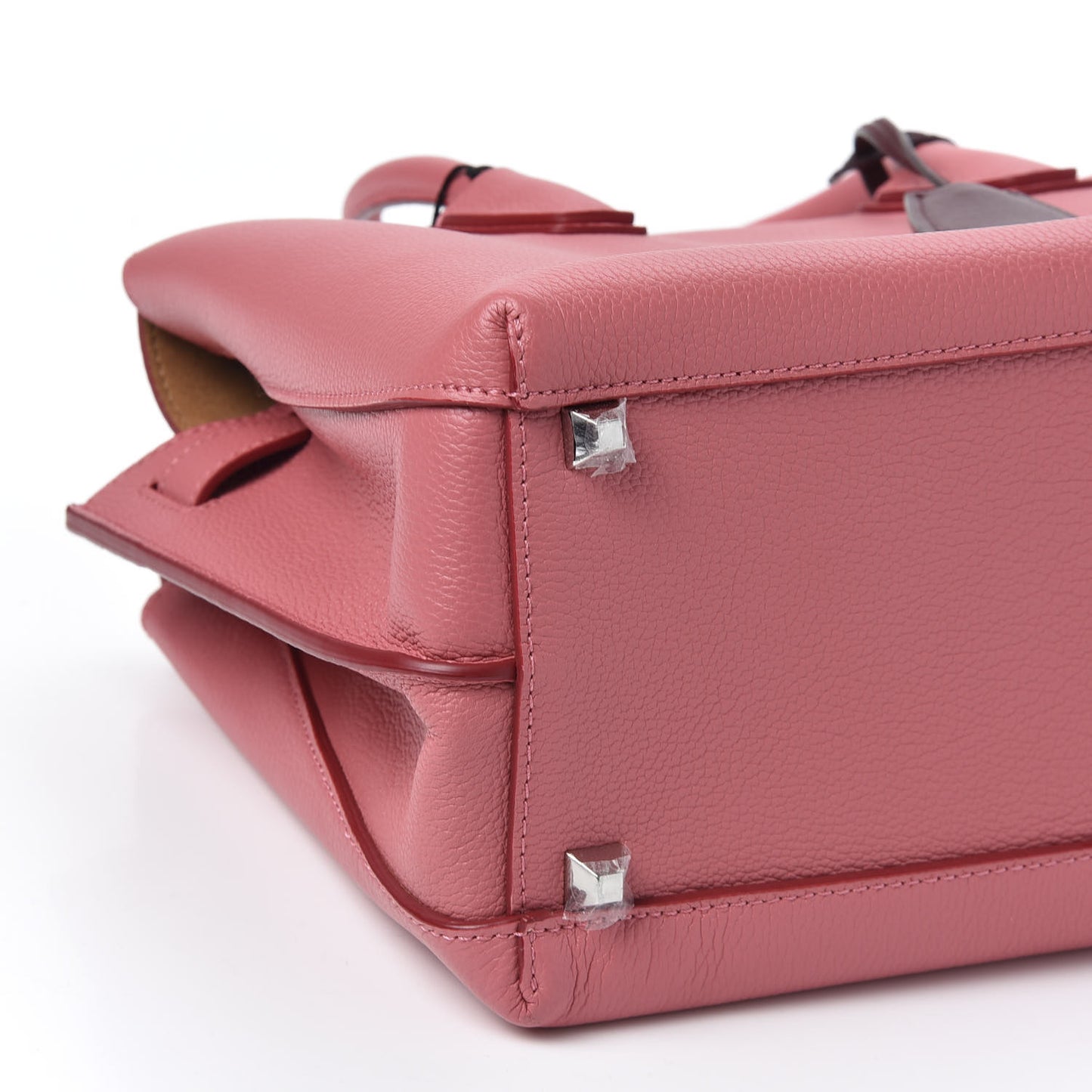 Grained Calfskin Medium Milla Tote Pink