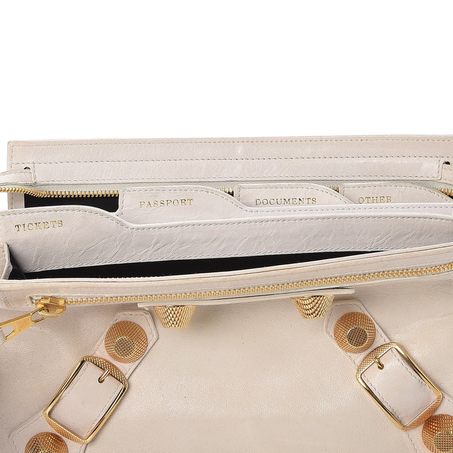 Balenciaga Agneau Giant 21 Gold Hardware Mini Travel Clutch Praline 6 of 12