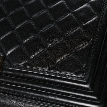 Chanel Lambskin Quilted New Medium Boy Flap Black 15 of 21