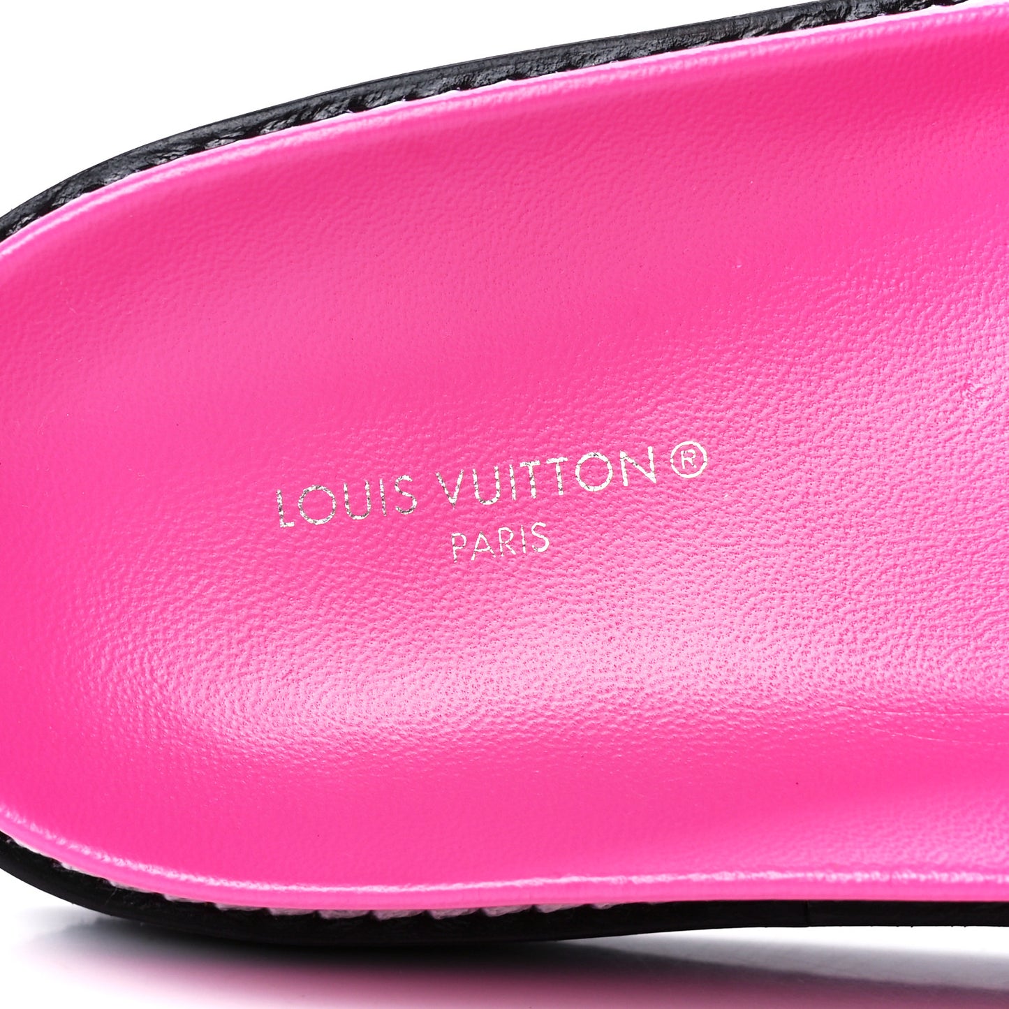 Calfskin Embossed Monogram Sunset Flat Comfort Mule 39 Rose Pop