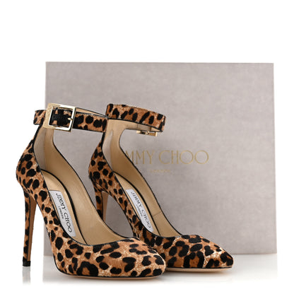 Jimmy Choo Pony Hair Leopard Helena Pumps 34 Natural 11 of 11
