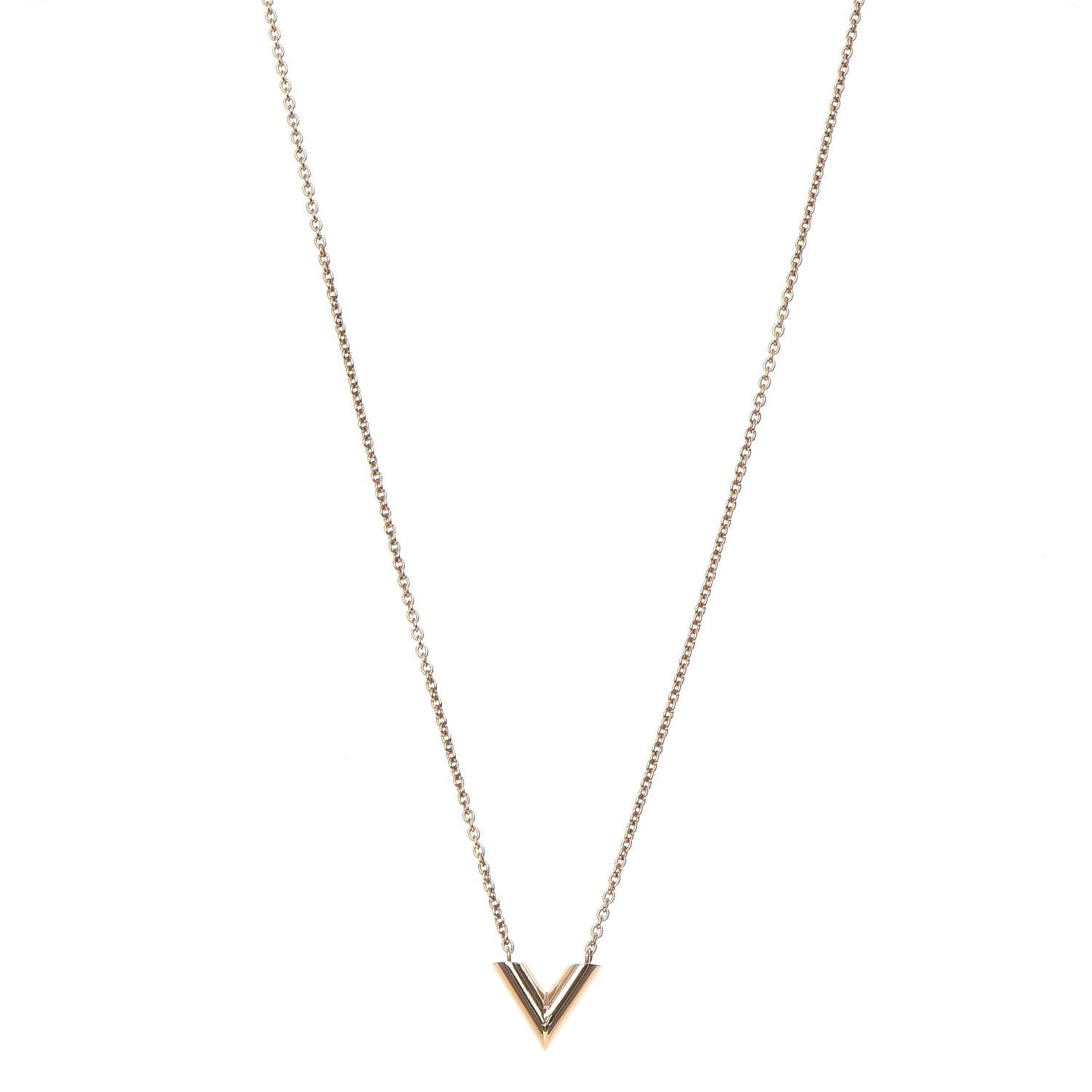 Essential V Necklace Gold
