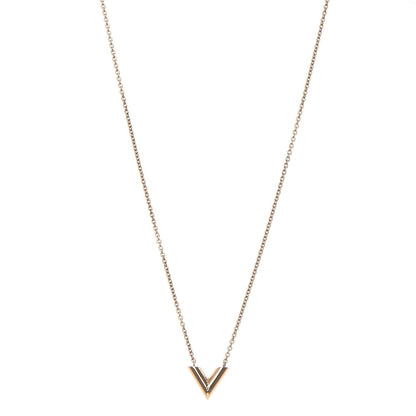 Louis Vuitton Essential V Necklace Gold 1 of 7