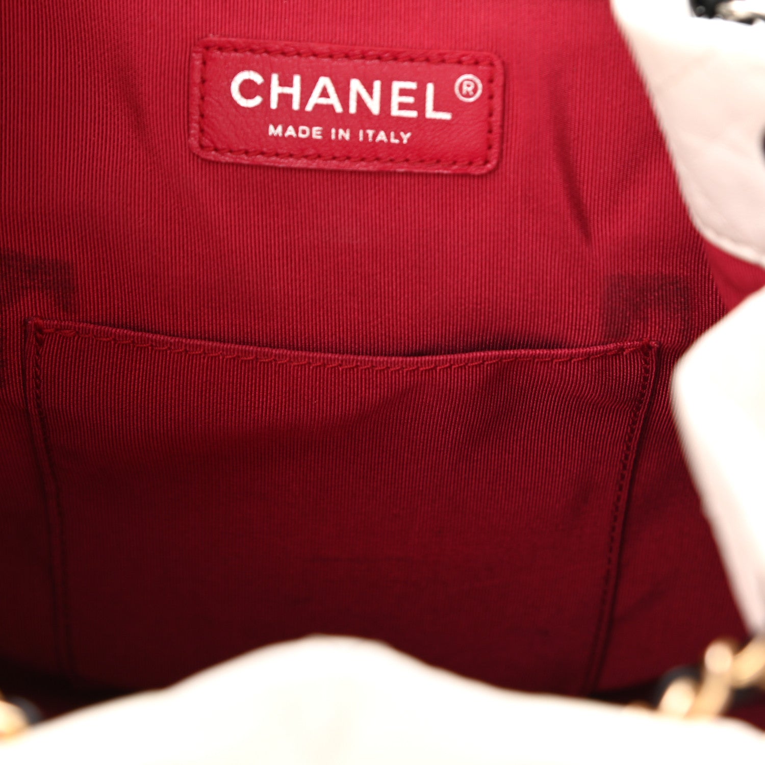 Chanel Aged Calfskin Quilted Gabrielle Backpack Black White 7 of 12