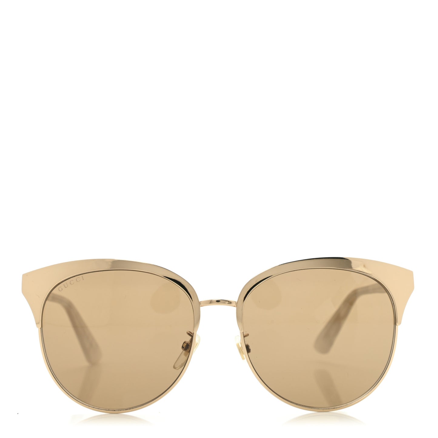 Round Metal GG0246SA Sunglasses Gold