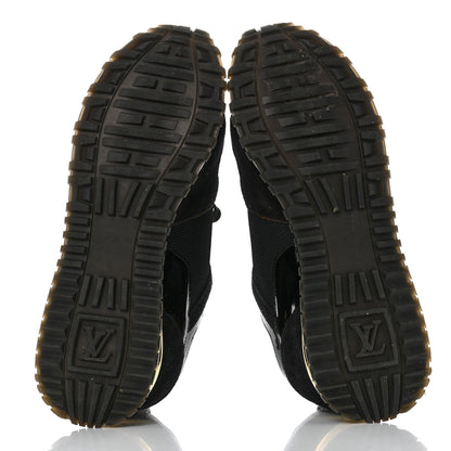 Louis Vuitton Suede Monogram Run Away Sneakers 40 Black 5 of 8