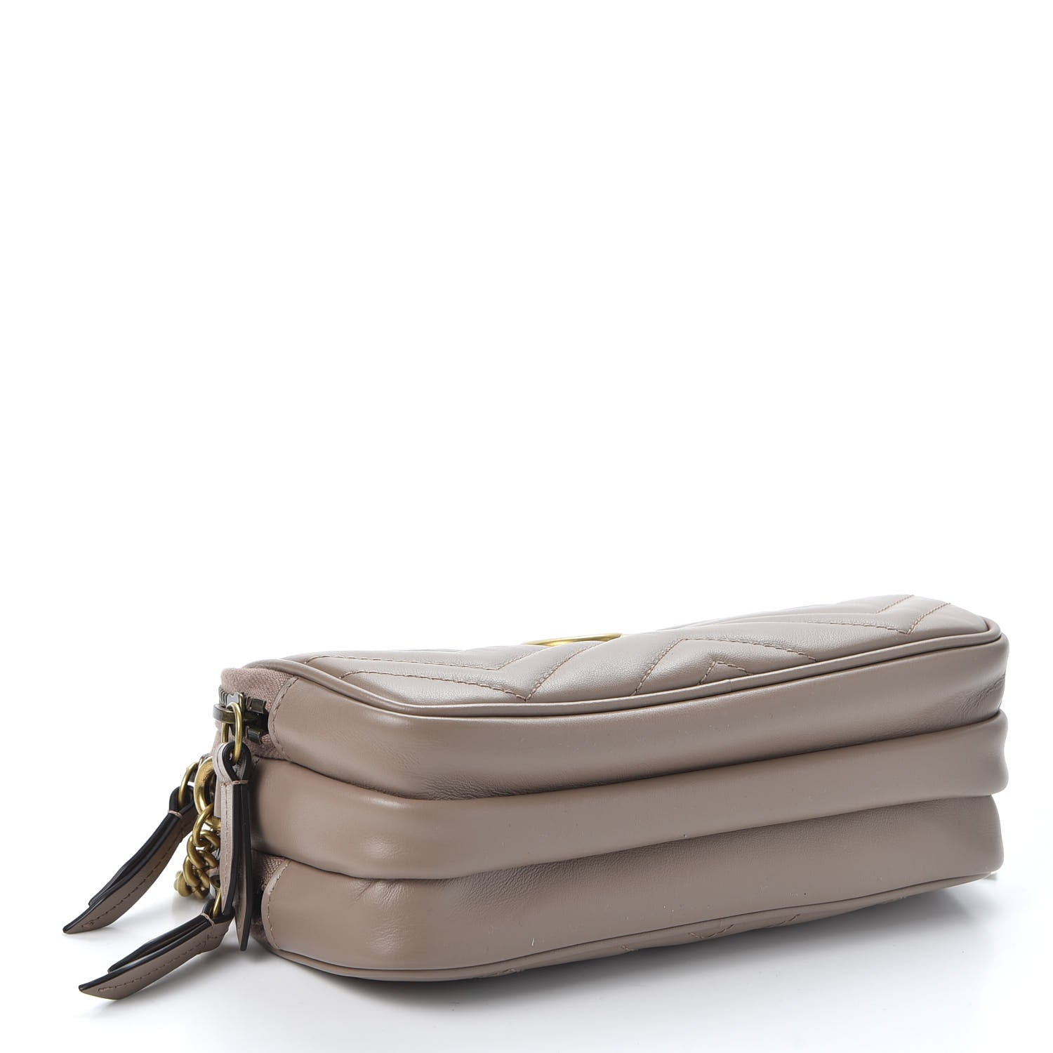 Gucci Calfskin Matelasse Mini GG Marmont Chain Crossbody Bag Porcelain Rose 3 of 9