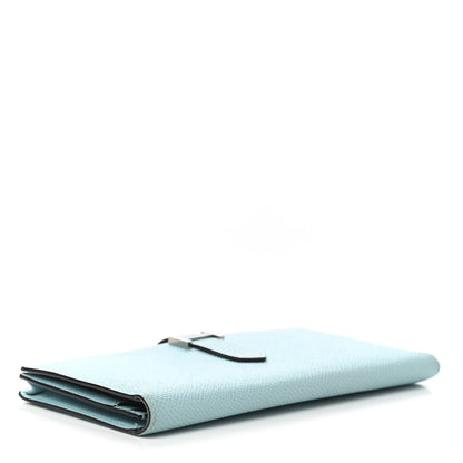 Hermes Epsom Bearn Gusset Wallet Bleu Atoll 4 of 8
