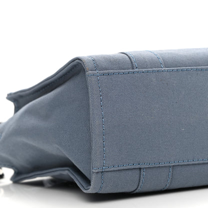 Marc Jacobs Cotton Canvas Mini The Tote Bag Blue Shadow 9 of 10
