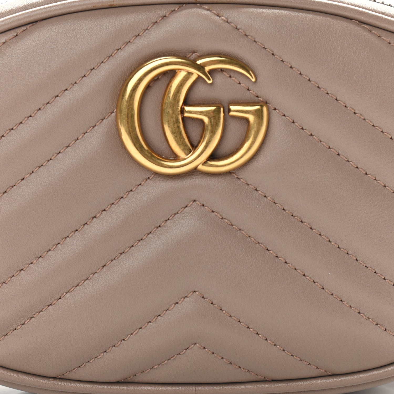 Gucci Calfskin Matelasse GG Marmont Belt Bag 85 34 Porcelain Rose 9 of 14