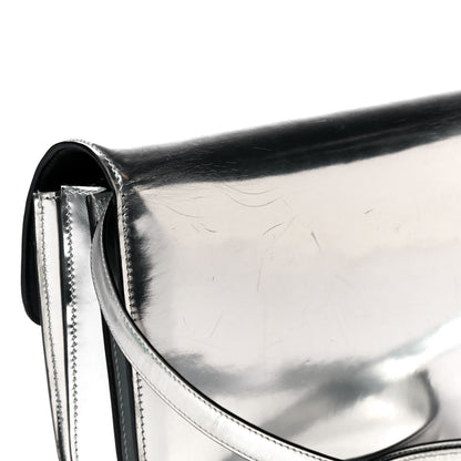 Celine Mirror Box Calfskin Medium Classic Box Flap Bag Silver 20 of 24