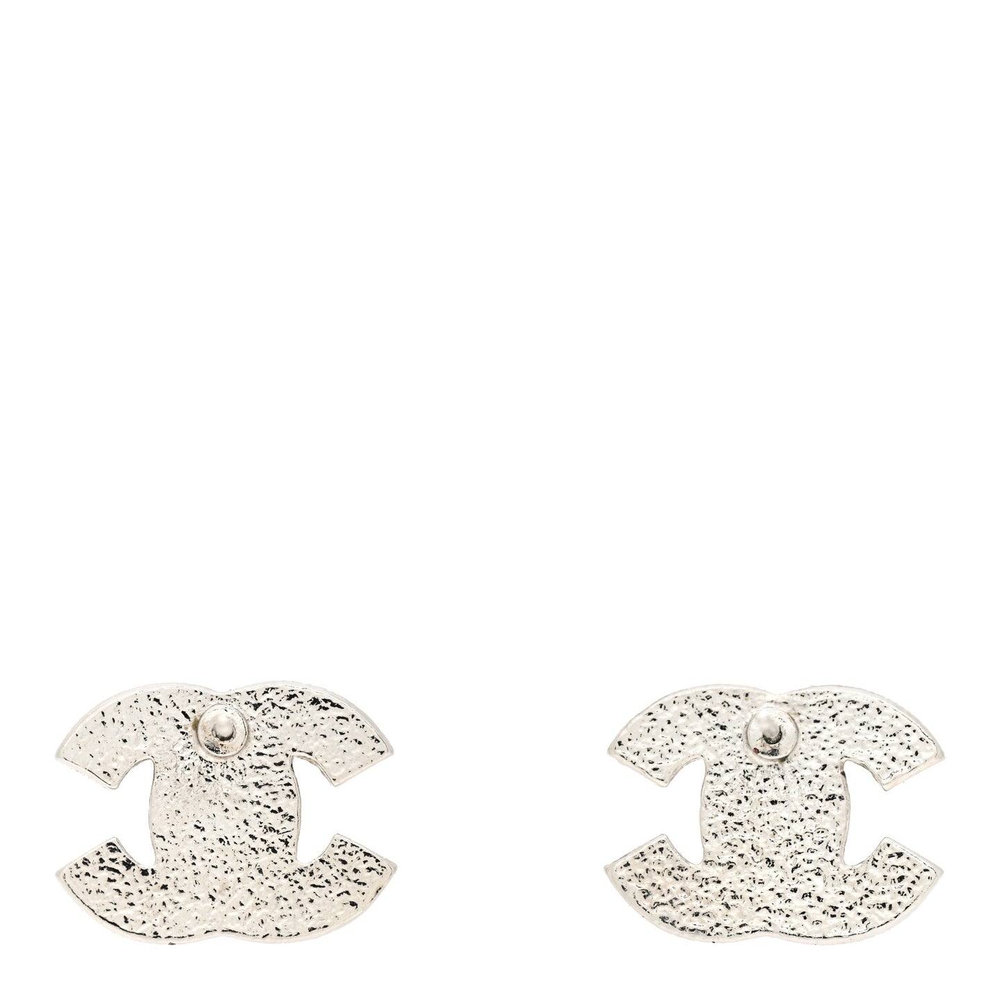 Crystal Timeless CC Earrings Silver