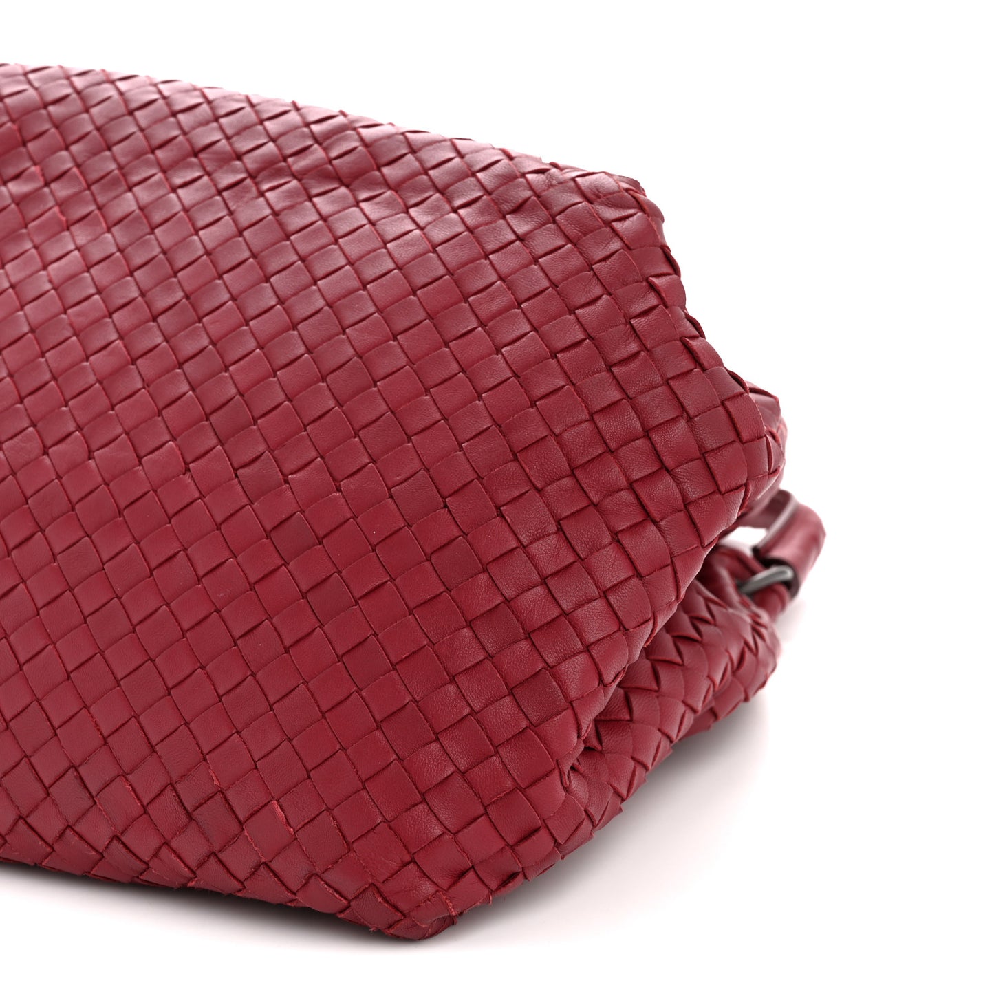 Nappa Intrecciato Parachute Bag Cassis