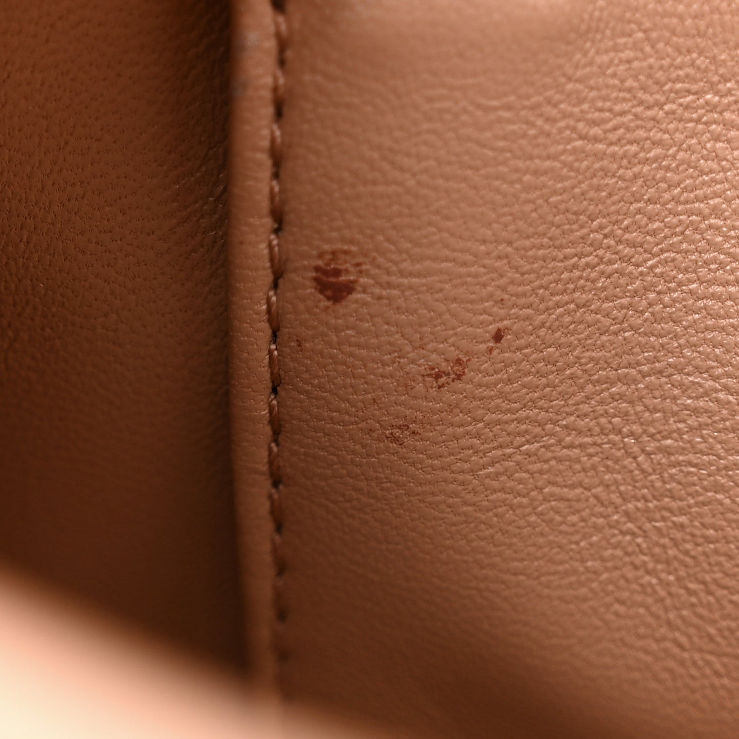 Grained Calfskin Small Hourglass Top Handle Bag Nude Beige