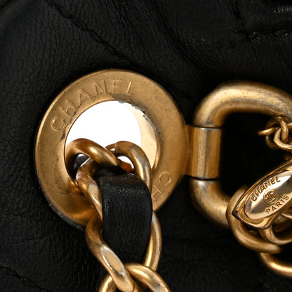 Chanel Lambskin Quilted All About Chains Waist Belt Bag Black 13 of 15